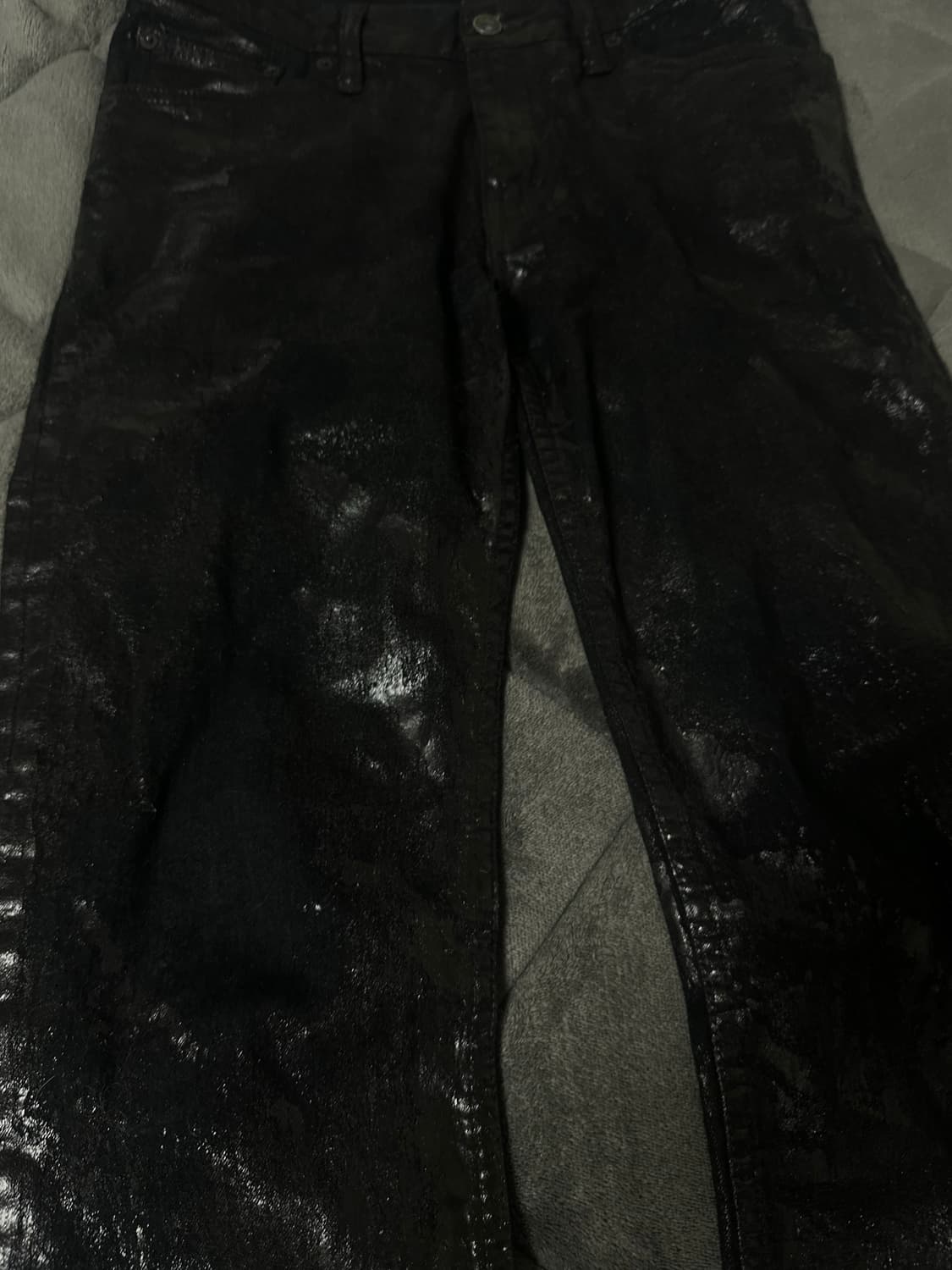 LGB S-wolf 코팅 데님 부츠컷 플레어 스키니 상품이미지3