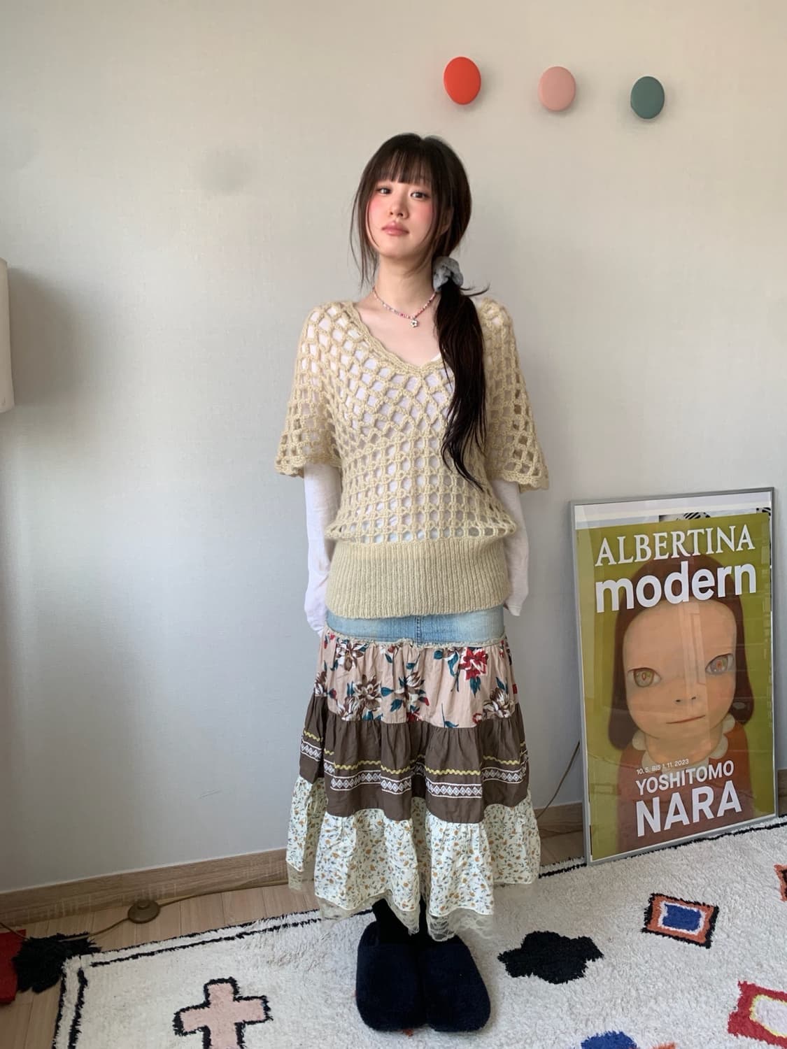 patchwork denim skirt 상품이미지1