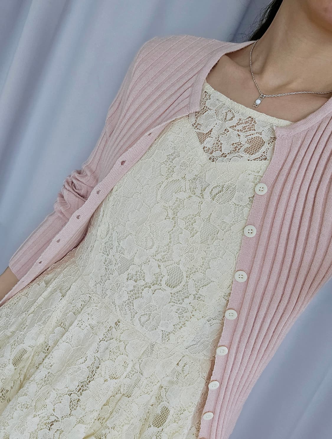 일본 빈티지 코디세트 (원피스/가디건) 상품이미지1