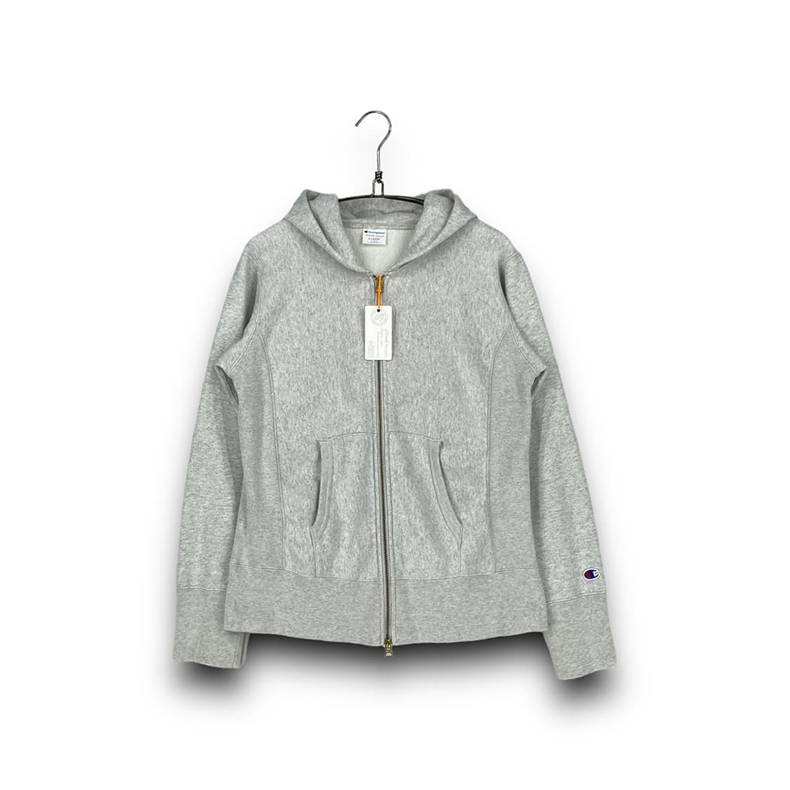 챔피온 리버스위브 로고 후드 집업 상품이미지1