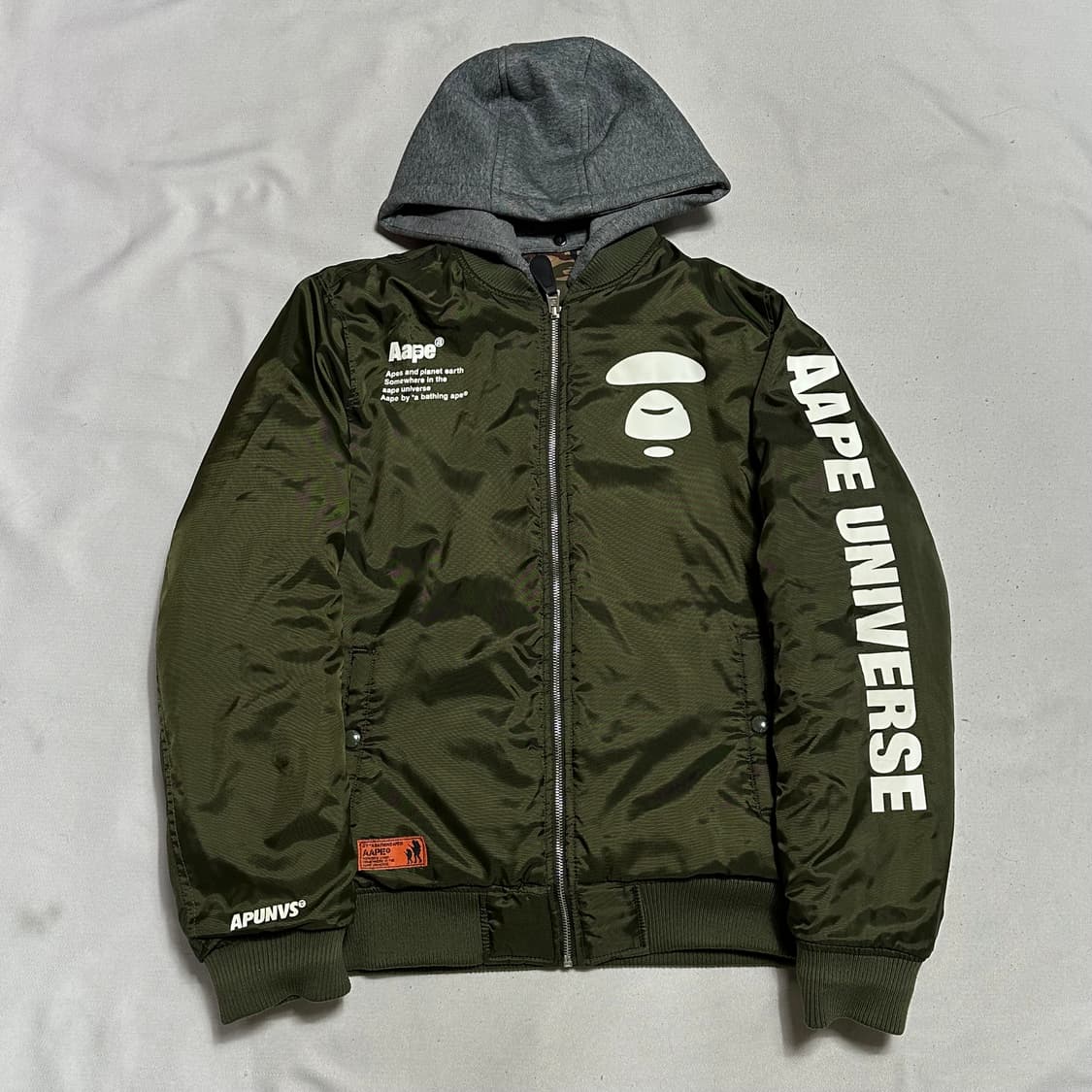 2XL 에이프 여성용 리버시블 카모 다운 패딩 상품이미지4