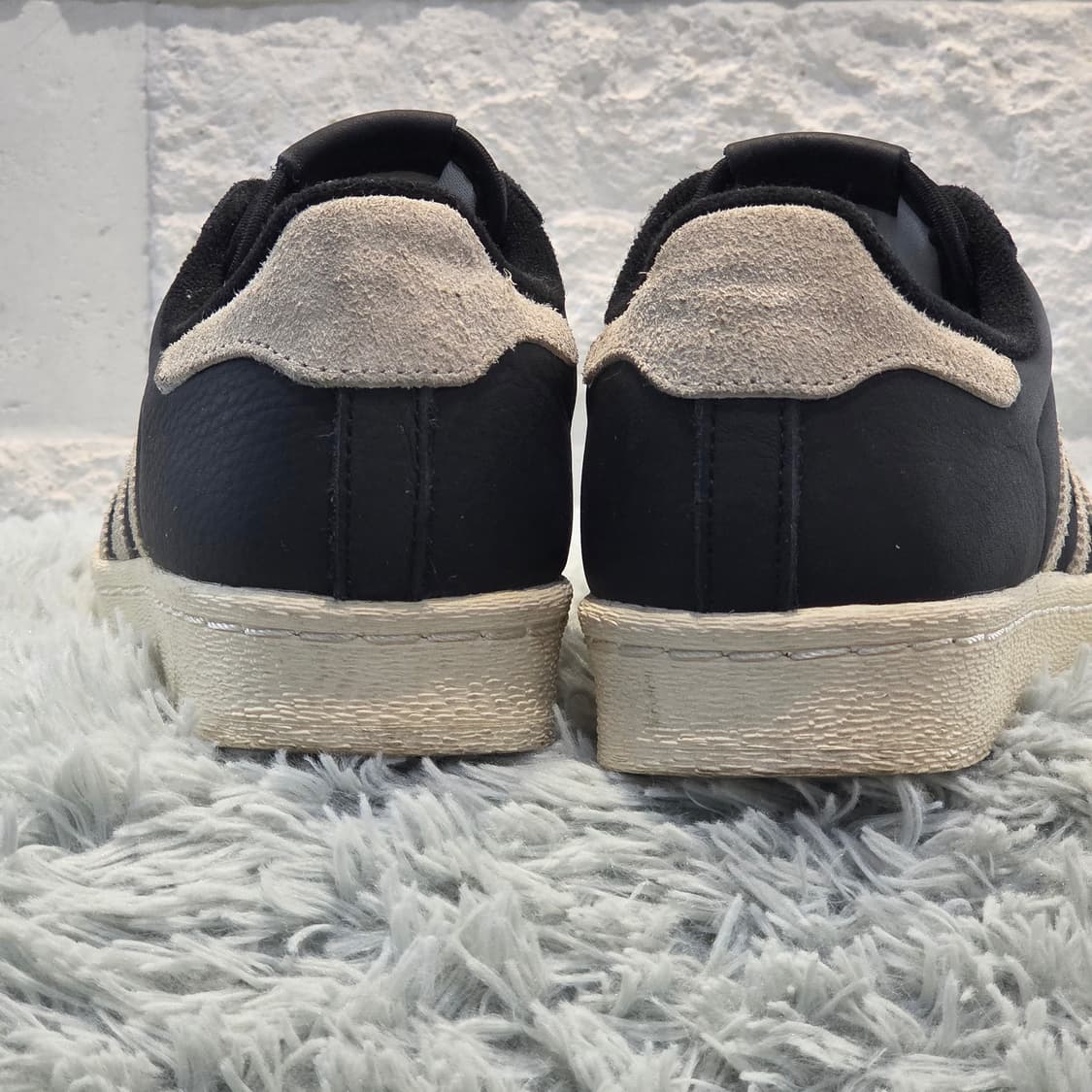 7a-30:아디다스 슈퍼스타 82 블랙 오프화이트 235mm 상품이미지3