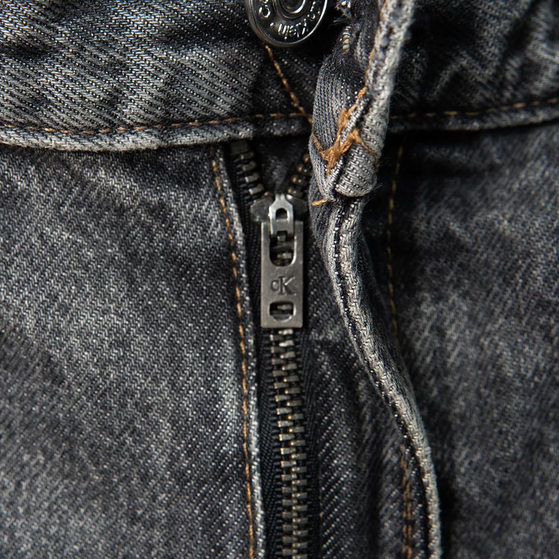 [33] 캘빈클라인 배기핏 루즈스트레이트 블랙 스모크 데님팬츠 그레이  상품이미지5