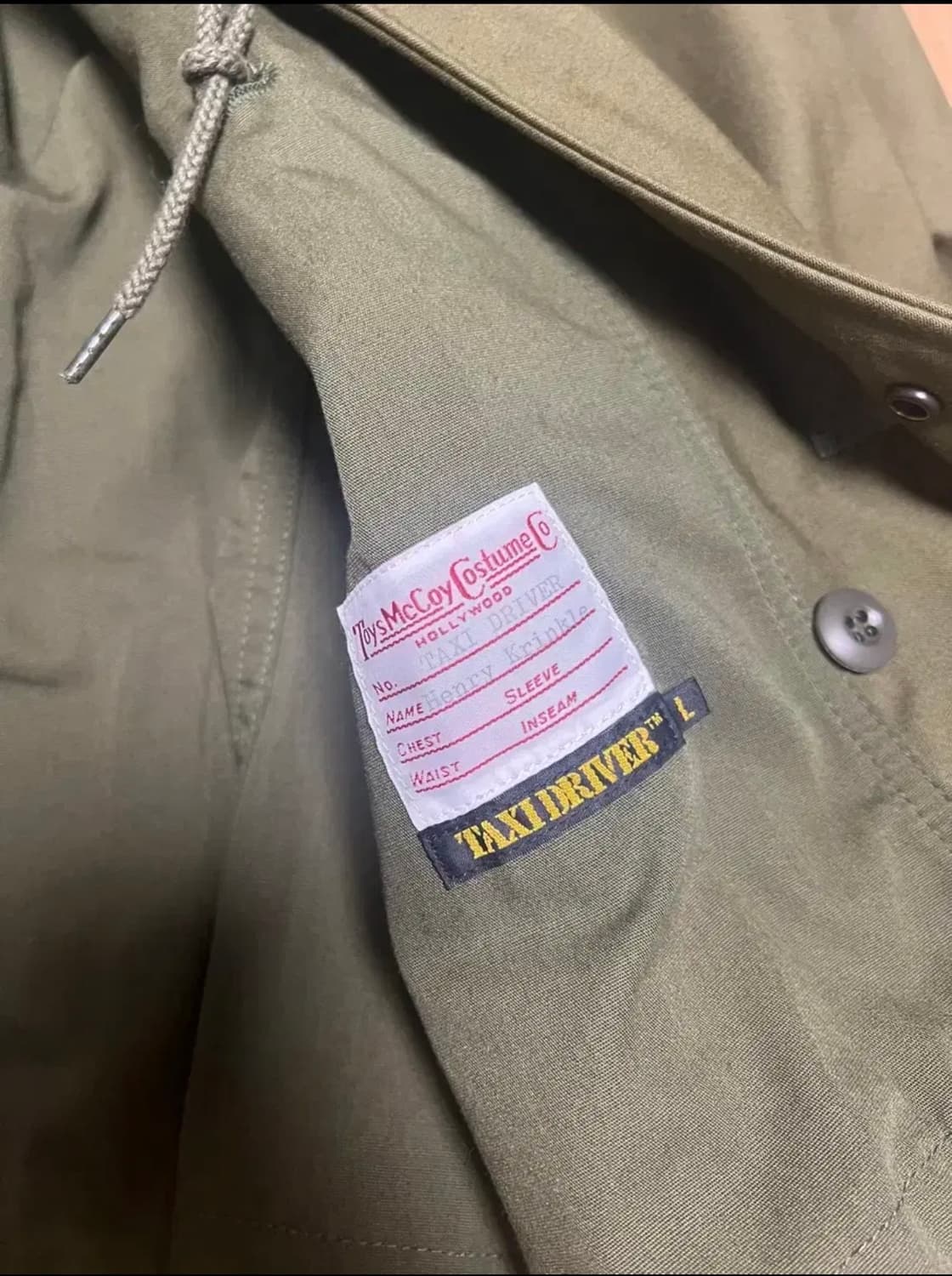 토이즈맥코이 택시드라이버 m-65 L사이즈 상품이미지4