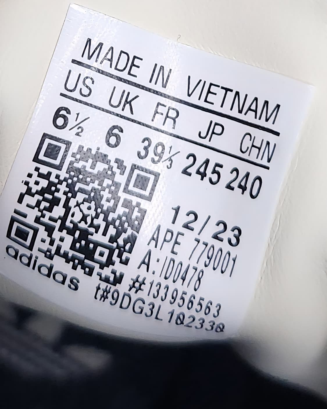 아디다스 OG 삼바 크림 화이트 코어블랙 245mm 상품이미지8