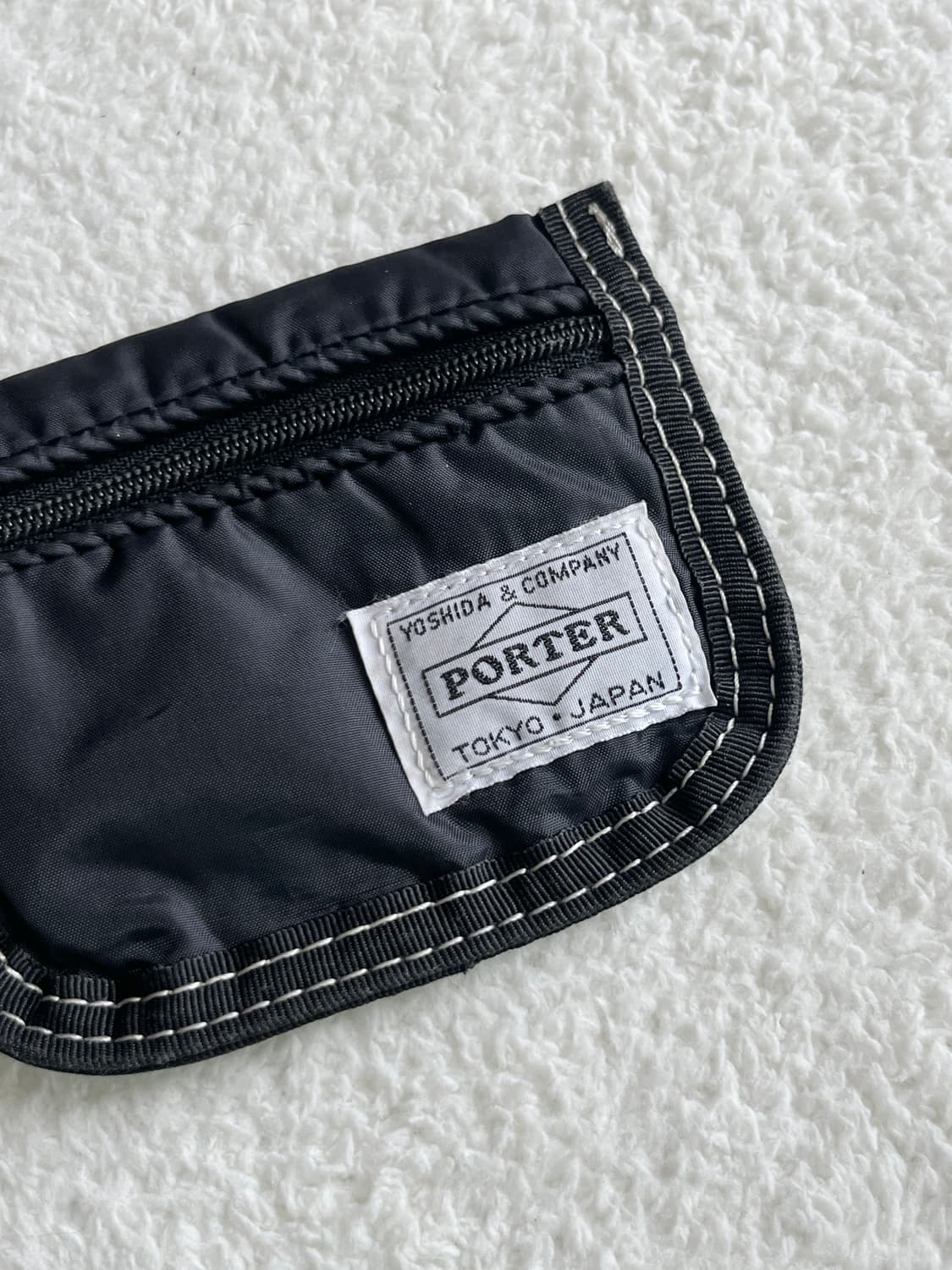 Porter 포터 스티치 카드지갑 블랙 상품이미지6