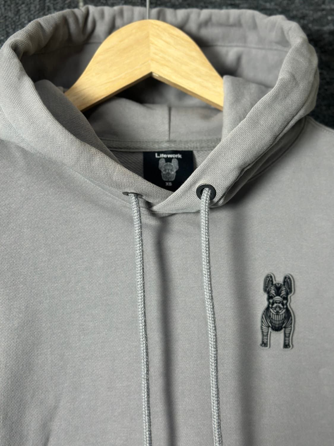 라이프워크 회색 후드티 XS 상품이미지4