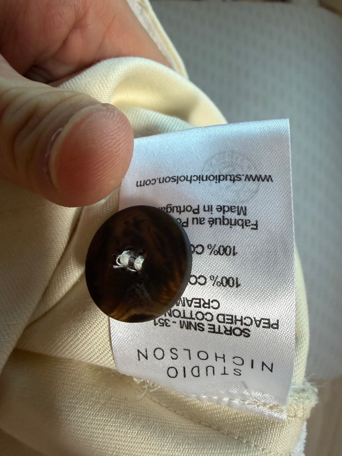 [S] 스튜디오 니콜슨 소르테 볼륨팬츠 크림 상품이미지5