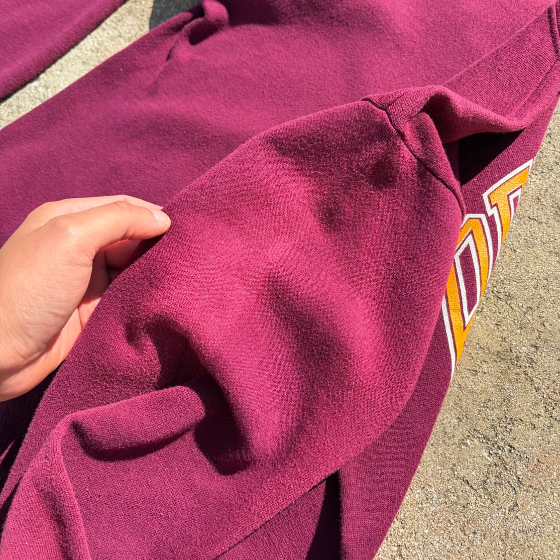 90s USA LOGO7 워싱턴 레드스킨스 빈티지 스웻셔츠 M 상품이미지8