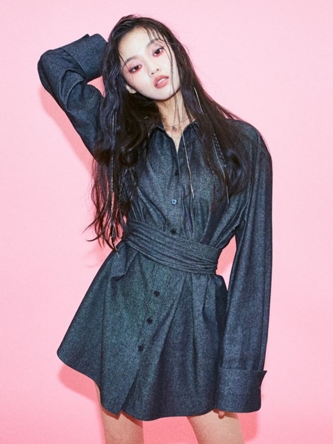 페인오어플레져 데님 원피스 상품이미지1