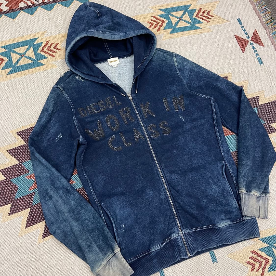 디젤 데미지 집업후드 상품이미지2