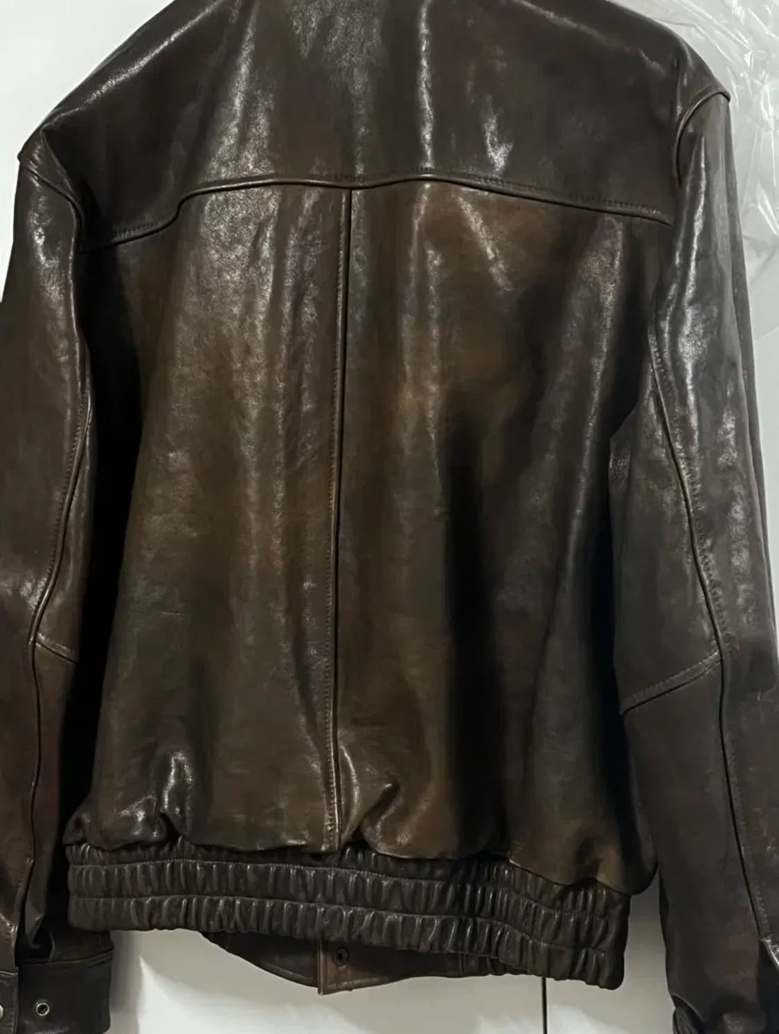 베지터블 레더 A-2 자켓 상품이미지2