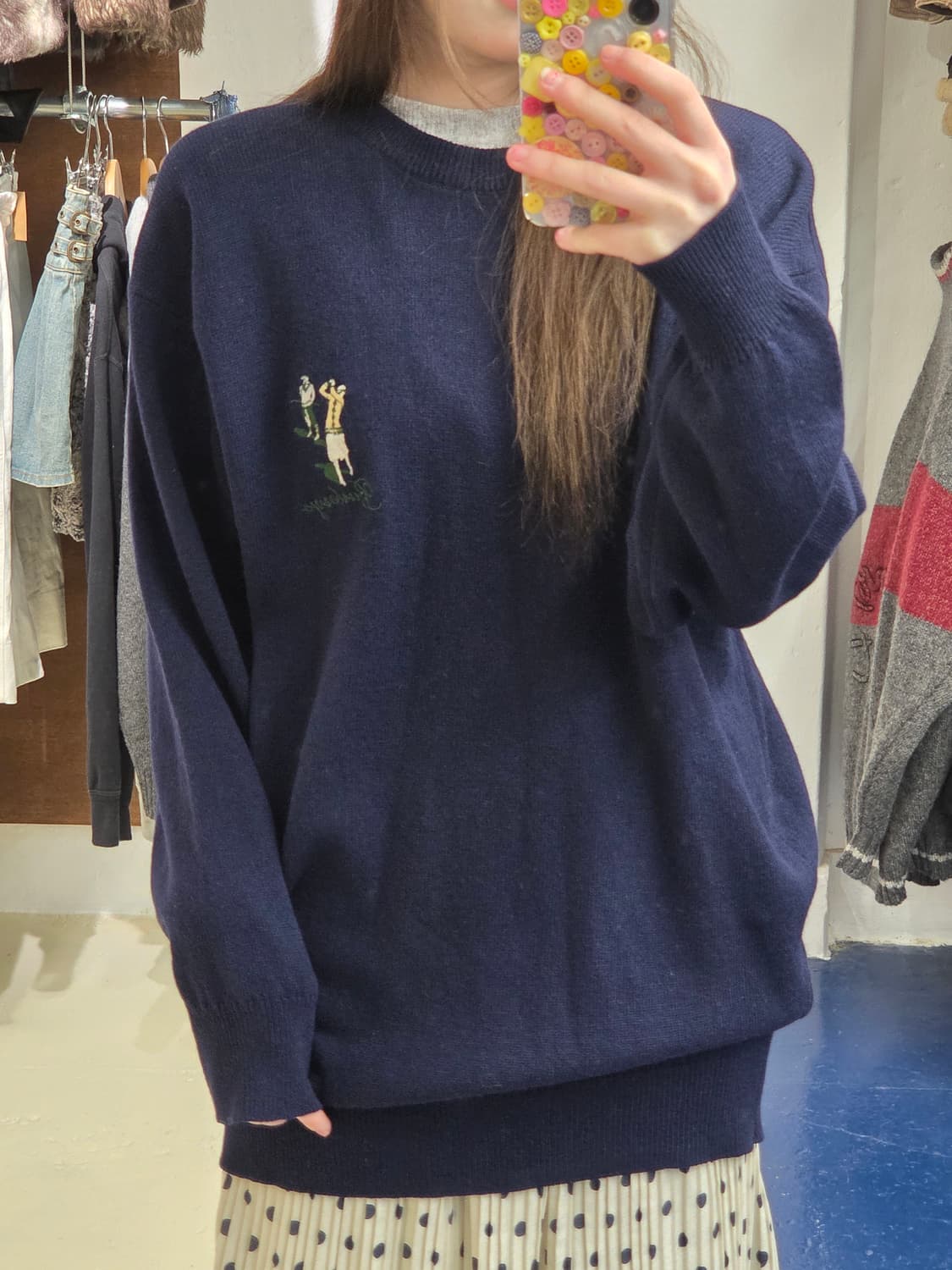 1990s Burberrys 버버리 스코틀랜드 골프맨 니트 상품이미지2