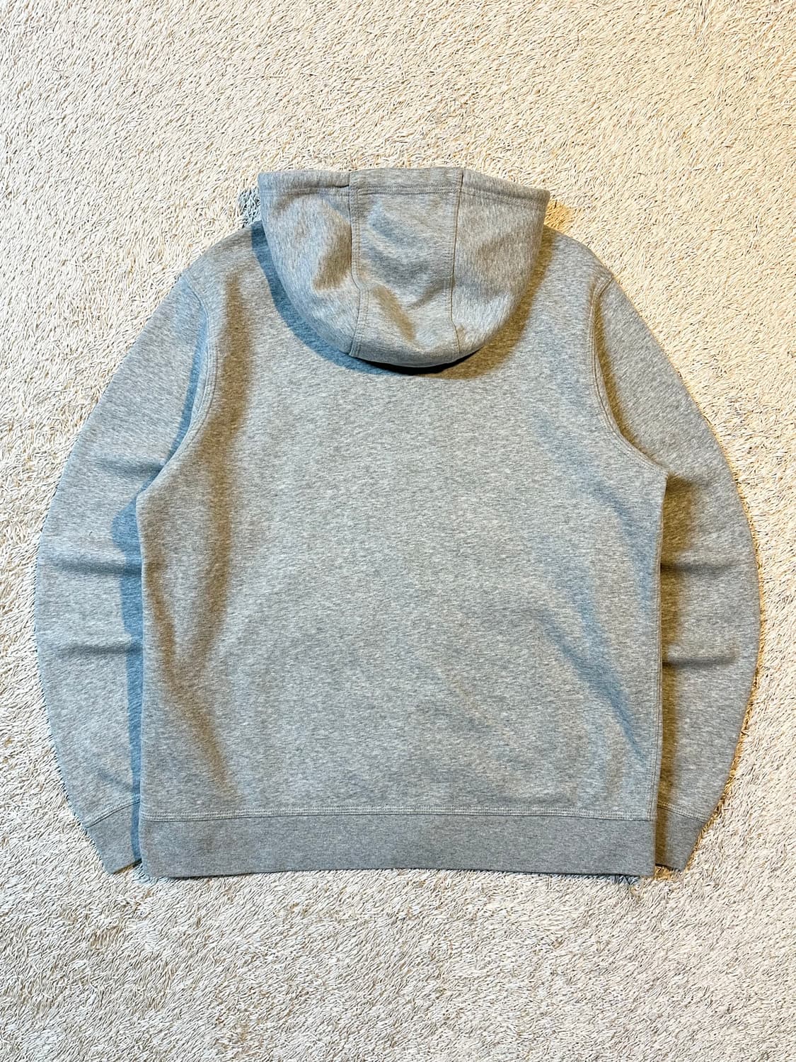 나이키 신형 스우시 기모 플리스 풀집 후드집업 그레이 상품이미지3