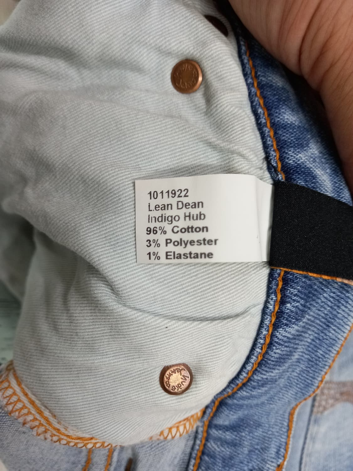 34 NudieJeans 워싱 스판 슬림일자진 34-514 상품이미지9