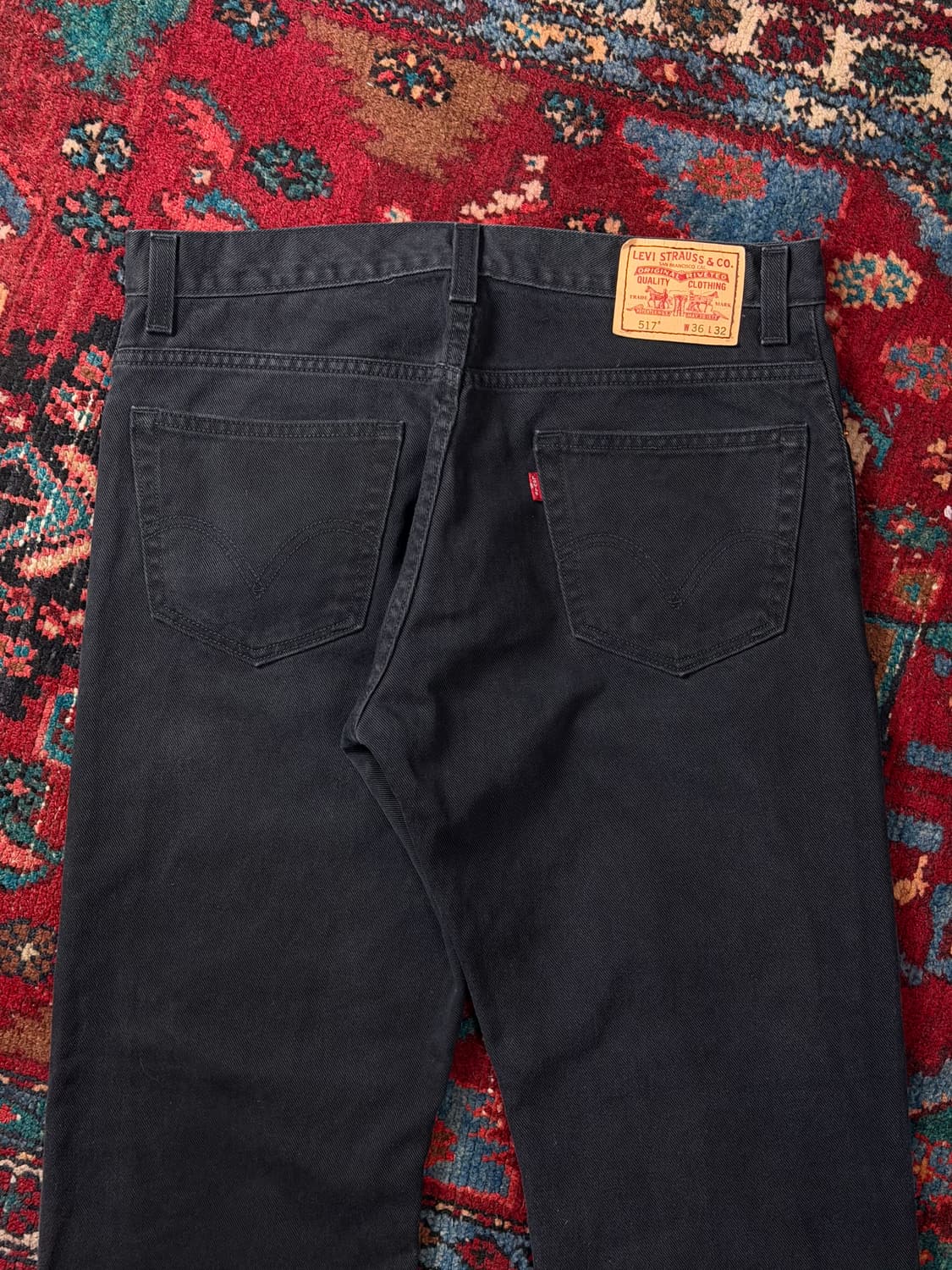 00's 빈티지 리바이스 517 블랙 부츠컷 리바이스 플레어진 상품이미지7