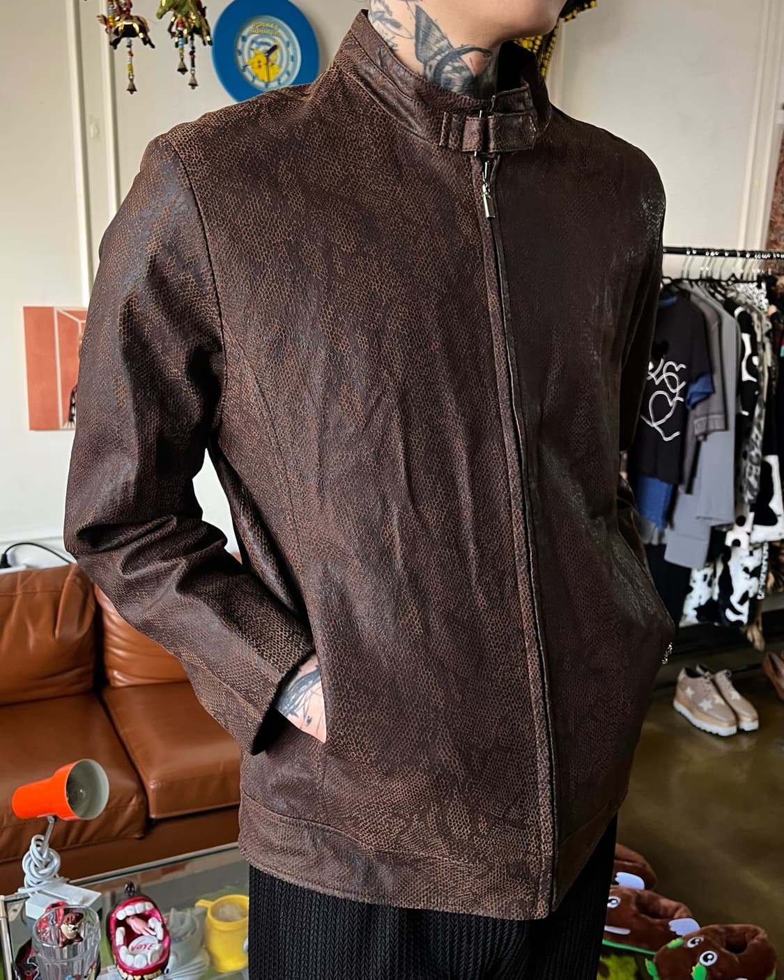 301 by TRECHENTOUNO Lambskin Python JK 상품이미지2