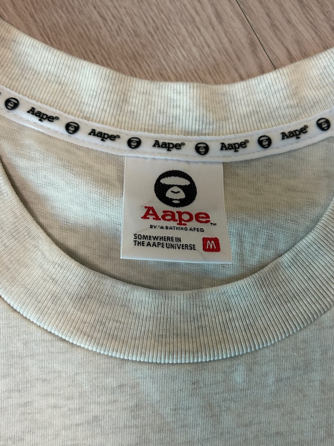 AAPE 문페이스 로고 반팔 티셔츠 M 상품이미지3