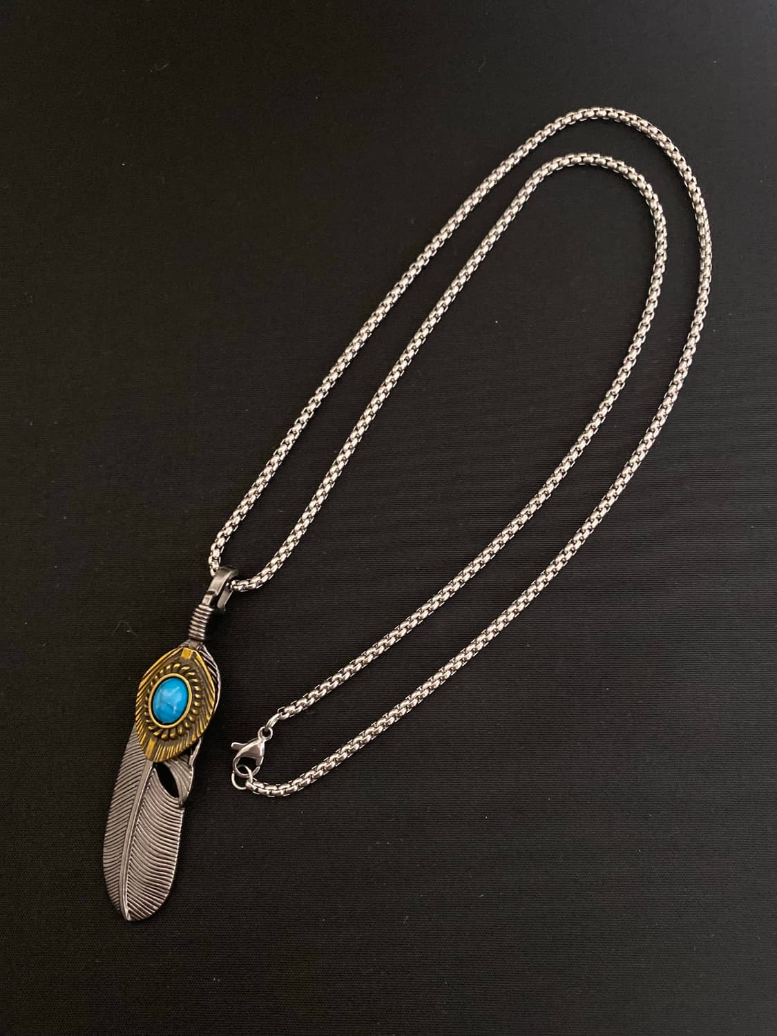 터키석 깃털 목걸이 상품이미지2