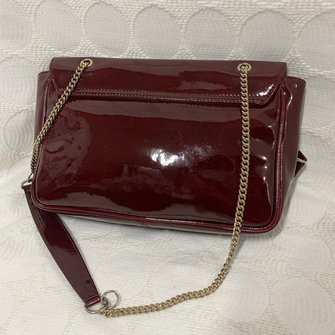 비비안 웨스트우드 레드 에나멜 숄더백 상품이미지6