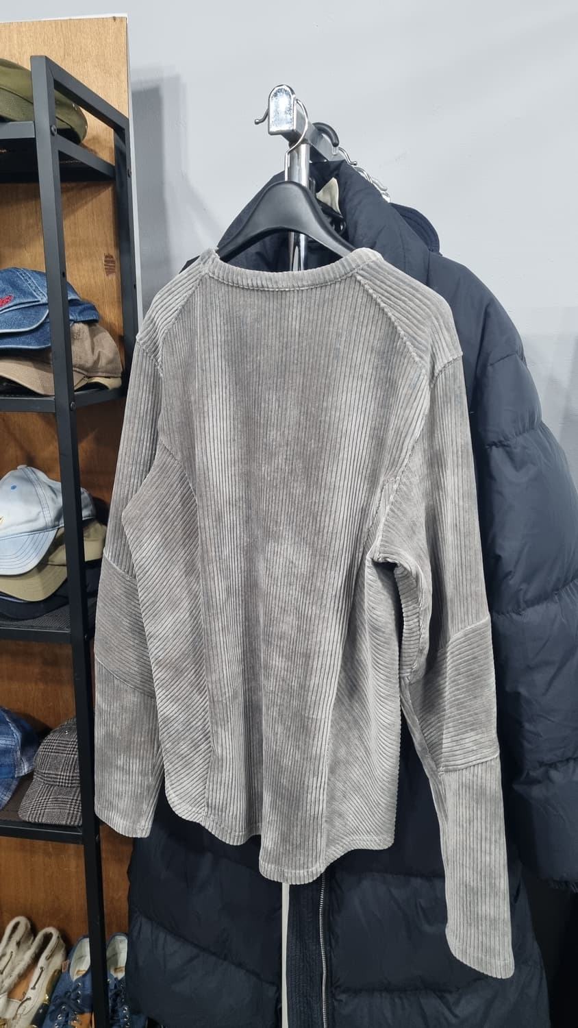 노이어 원터 긴팔티셔츠 투톤 그레이블루 100size(표기50) 상태최상 상품이미지4