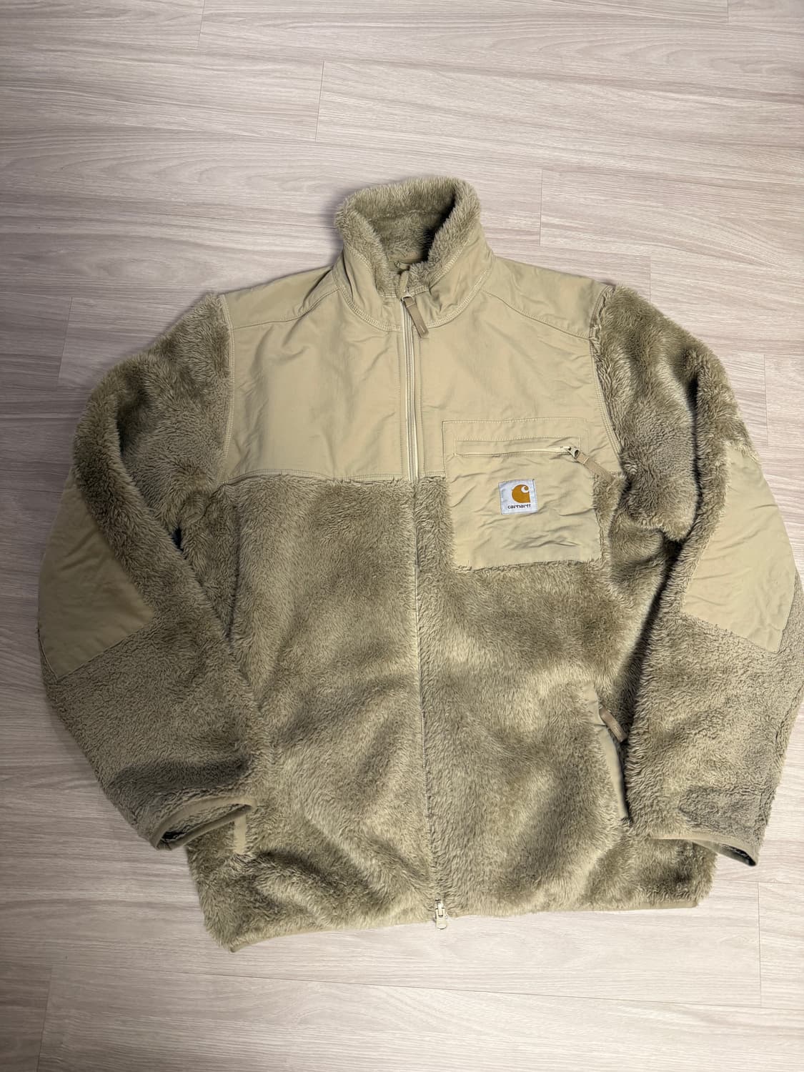 칼하트 쉐르파 플리스 자켓 베이지 상품이미지1