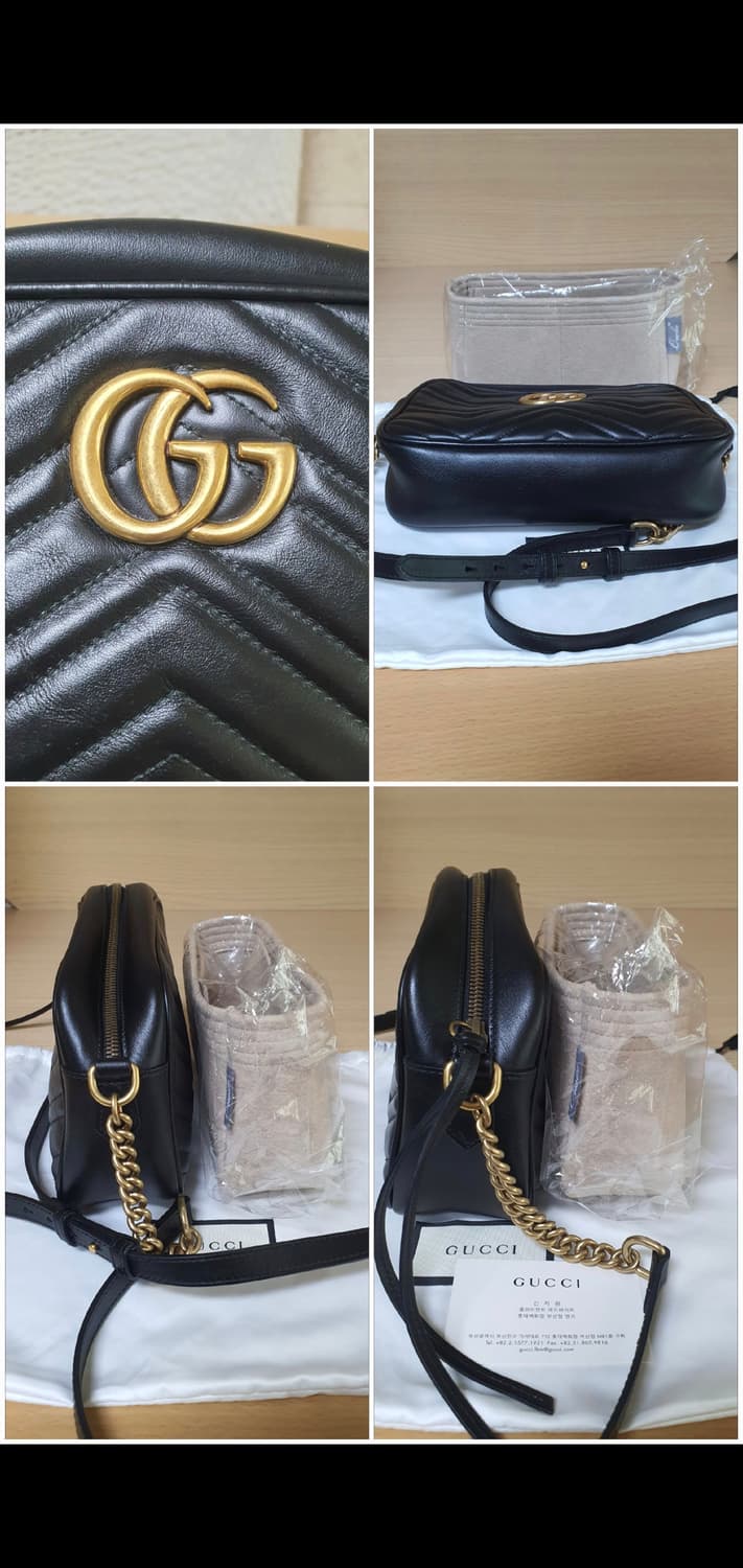 구찌 마몬트 마틀라세 스몰 크로스/크로스백 새상품급 정품(감정O) 상품이미지9