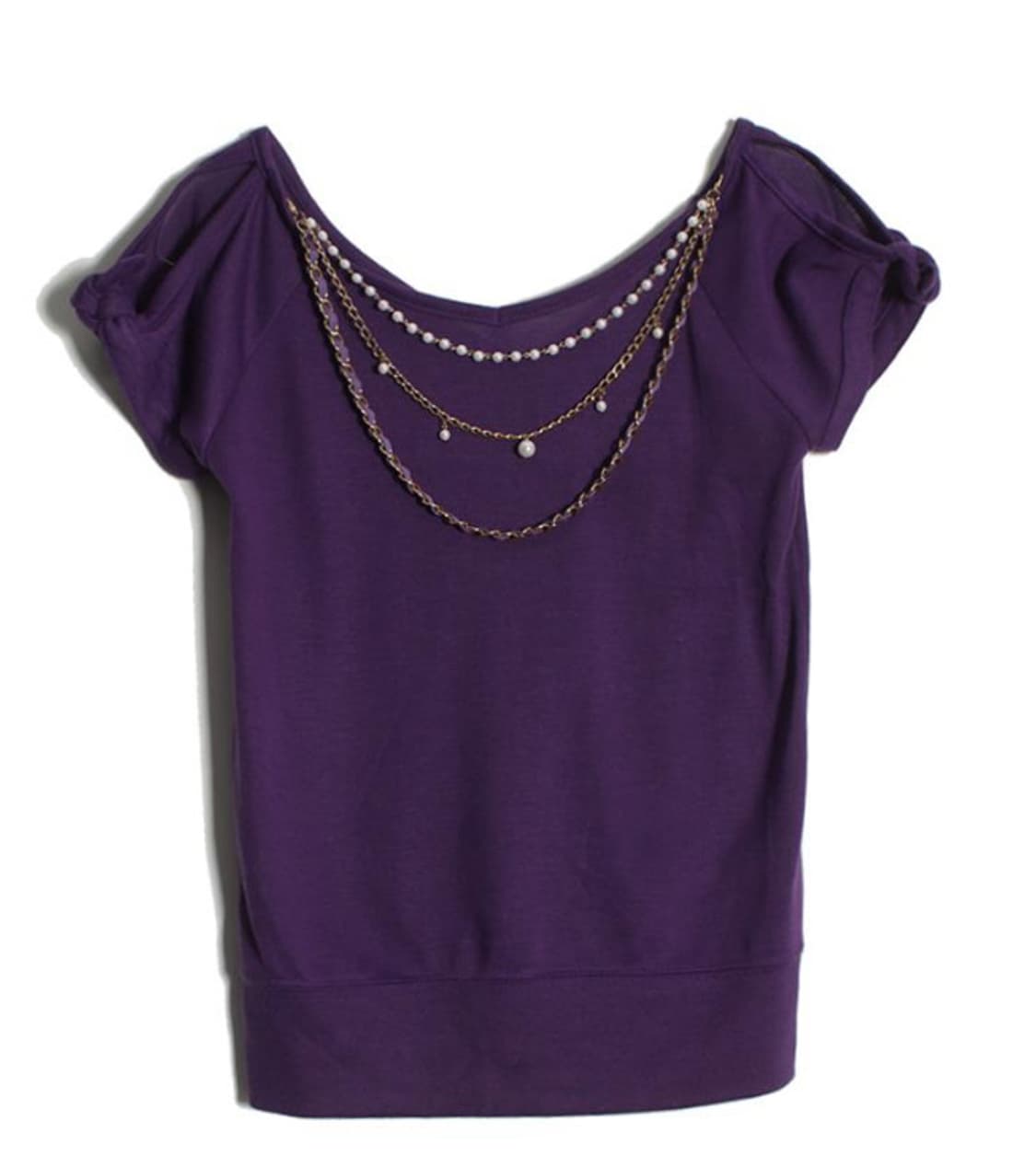 Clistea 퍼플 티셔츠 상품이미지1