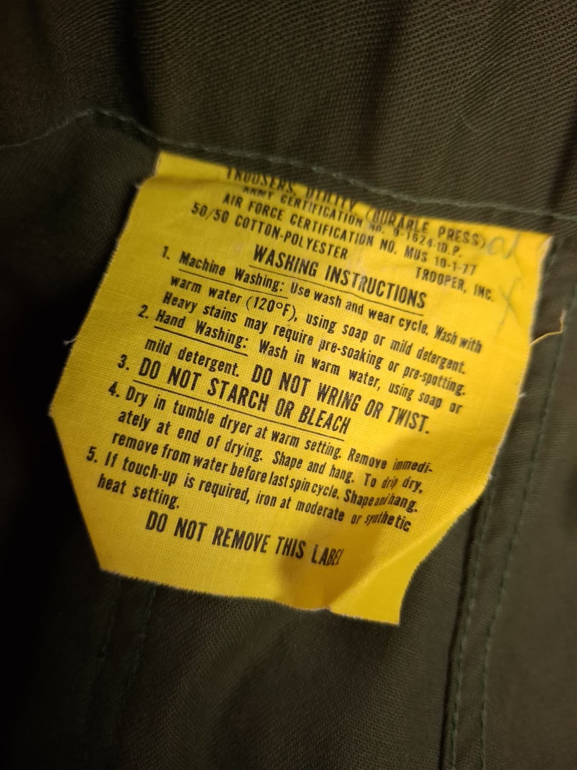 오리지날 미군 OG-507 팬츠 상품이미지2