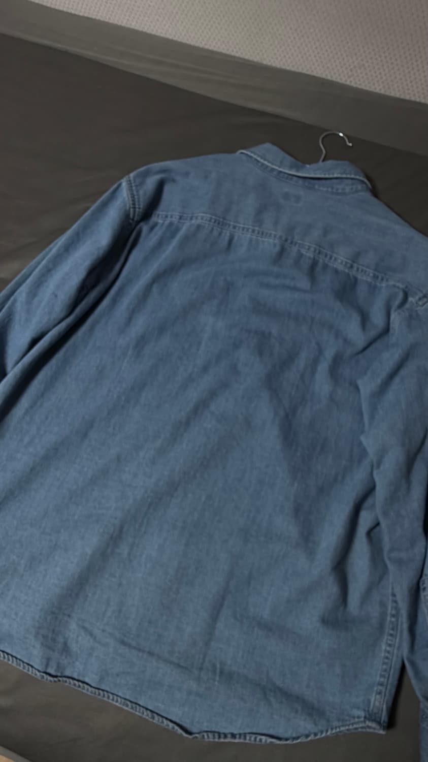 L) 유니클로 데님오버셔츠 상품이미지6