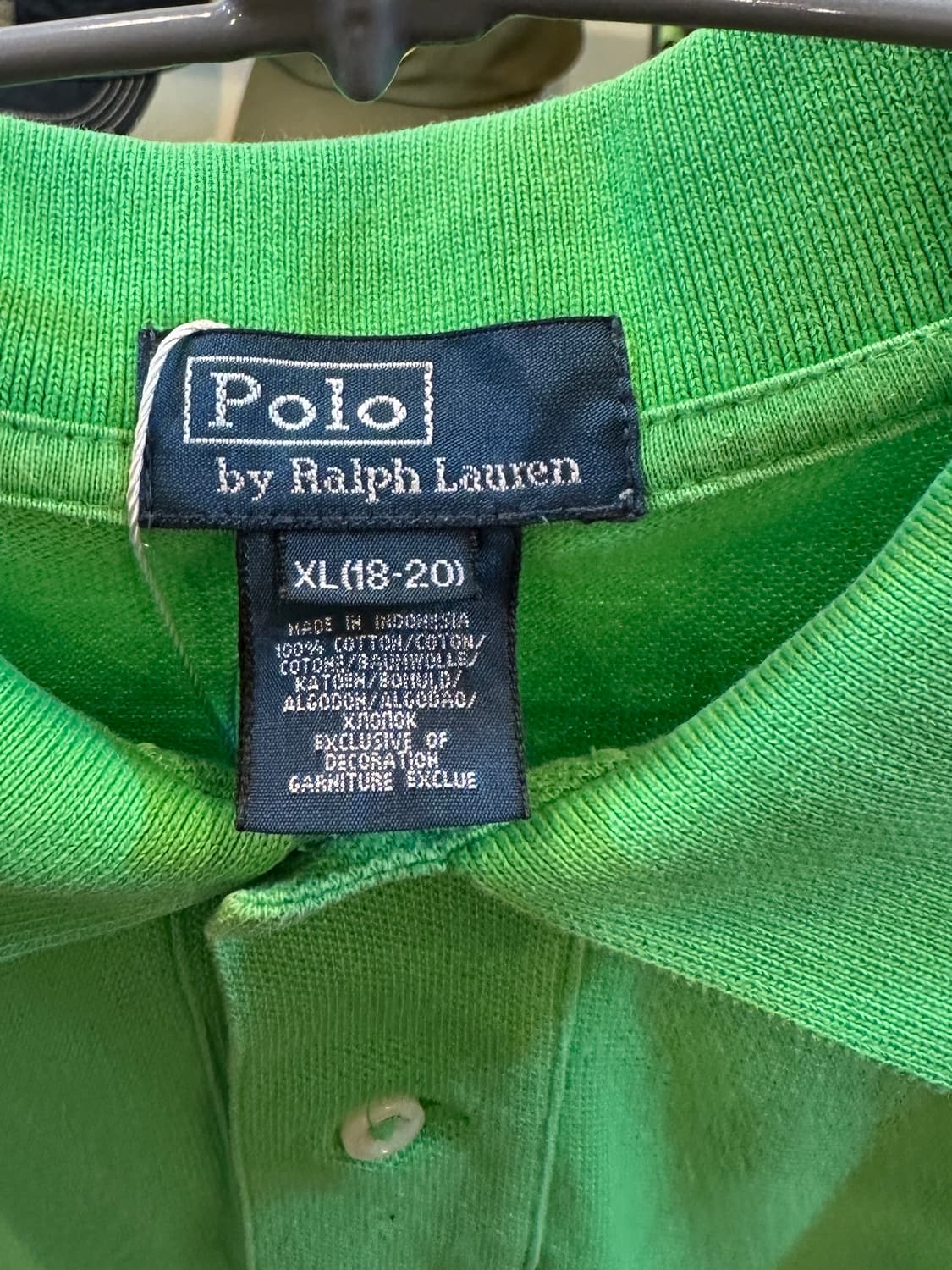 폴로 랄프로렌 빅포니 반팔 카라티 그린 상품이미지4