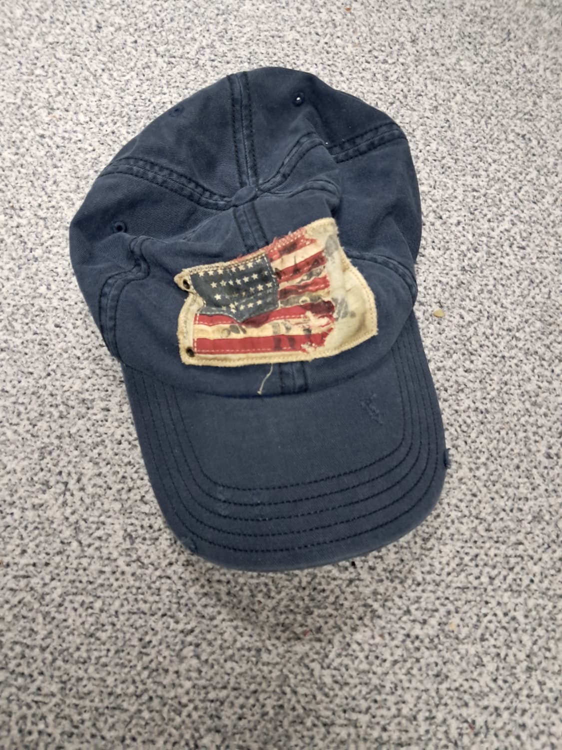 폴로 성조기 패치 워싱 볼캡 네이비 상품이미지1