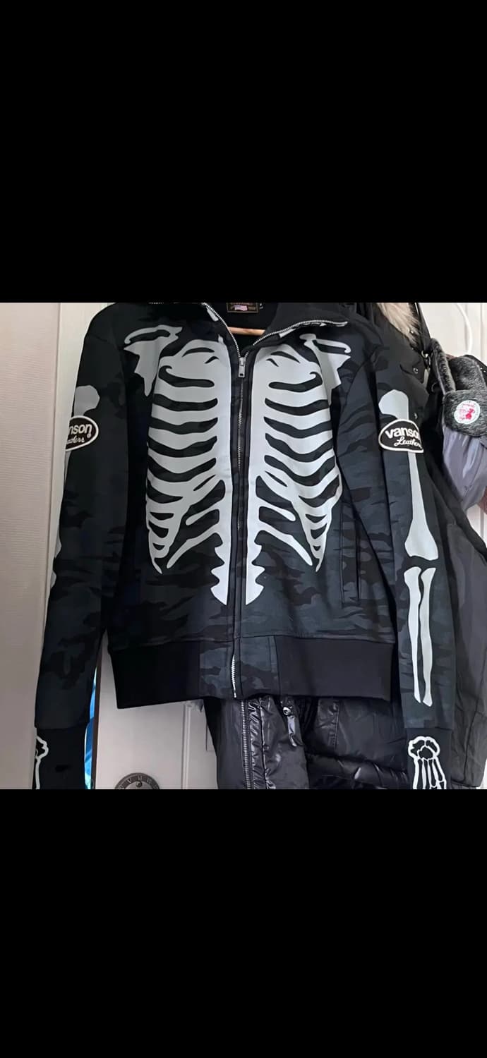 vanson 밴슨 카모 후드집업 상품이미지1