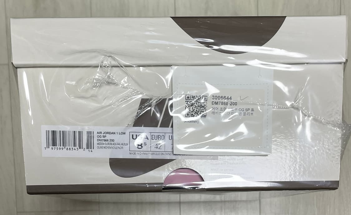 [새상품] 조던 1 x 트래비스 og 스캇 리버스 올리브 265사이즈 상품이미지2