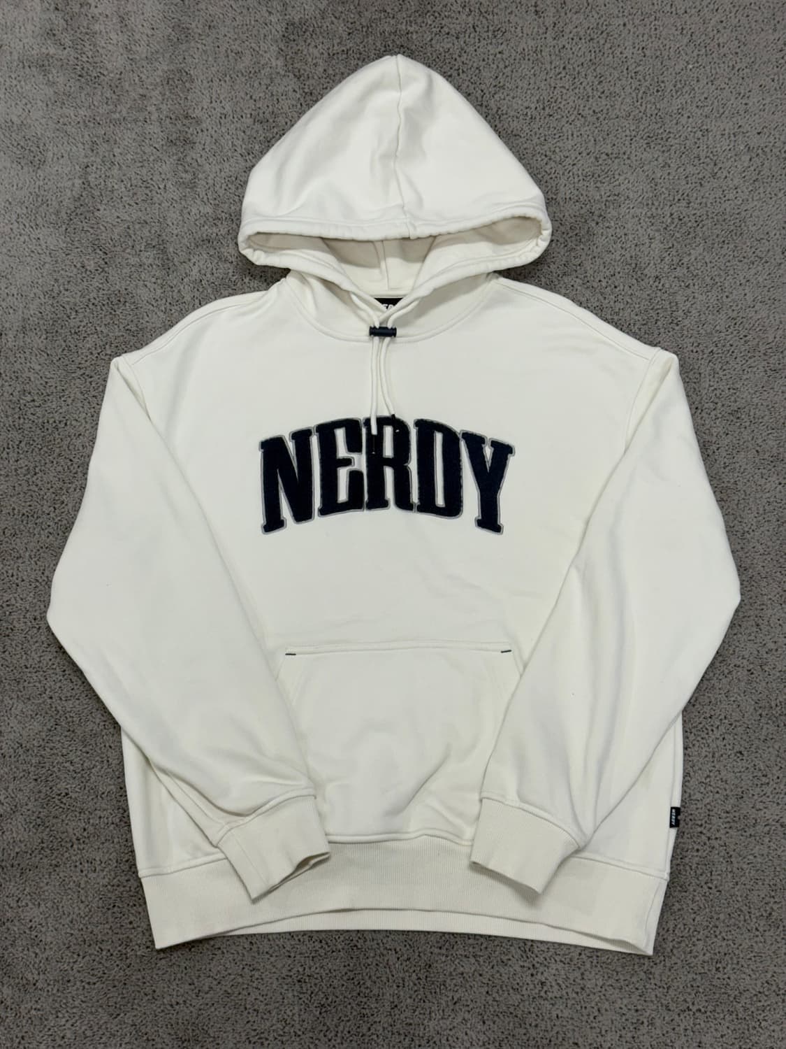 (S) 널디 빅로고 후드 티 아이보리 상품이미지1
