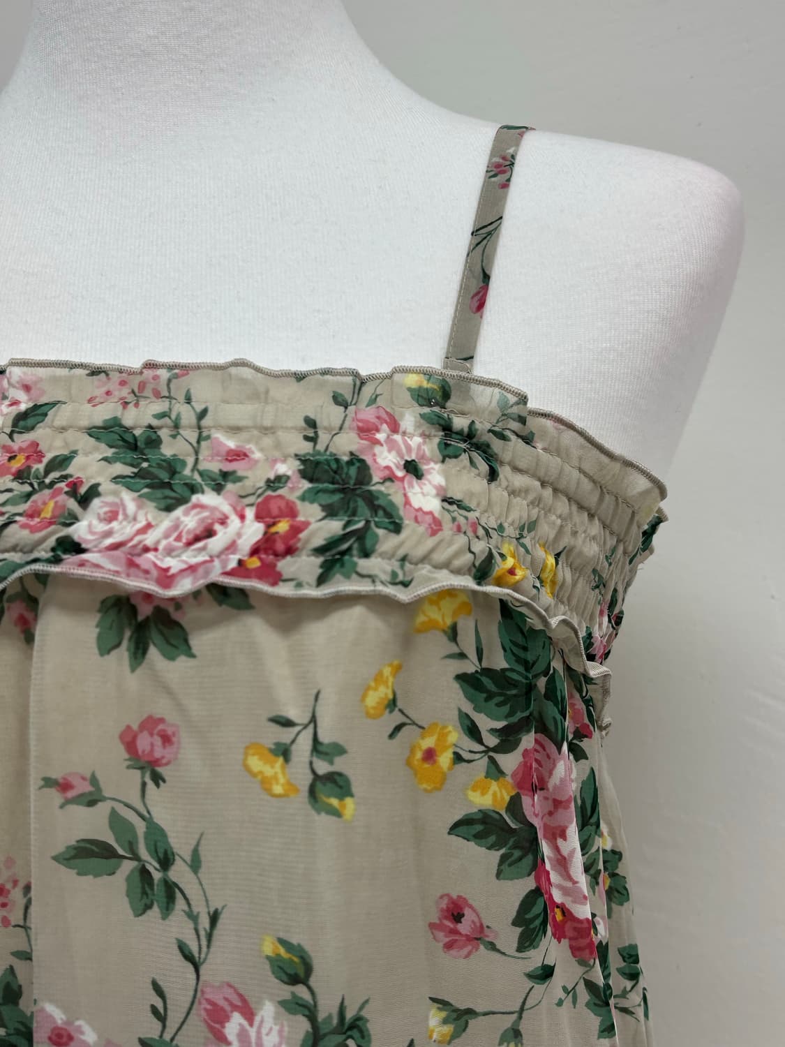 빈티지 플로럴 슬리브리스 스커트 상품이미지6