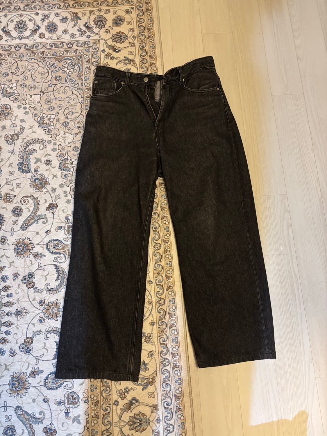 유스랩 와이드 데님 팬츠 moon 상품이미지1