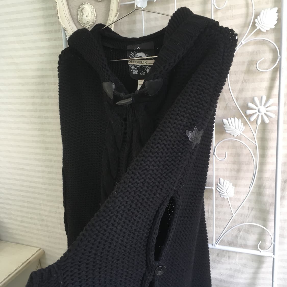 유일매물)diesel wool knit cape hood cardigan 상품이미지9