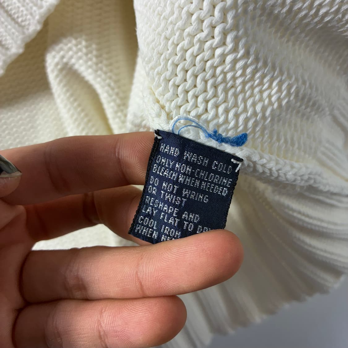 Polo  폴로 랄프로렌 90,s 코튼 화이트 라운드 니트  상품이미지5