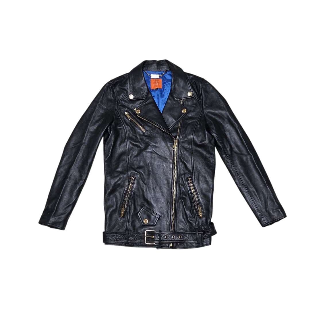 ROBO  양 가죽 100% 여성 빈티지 라이더 자켓 상품이미지1