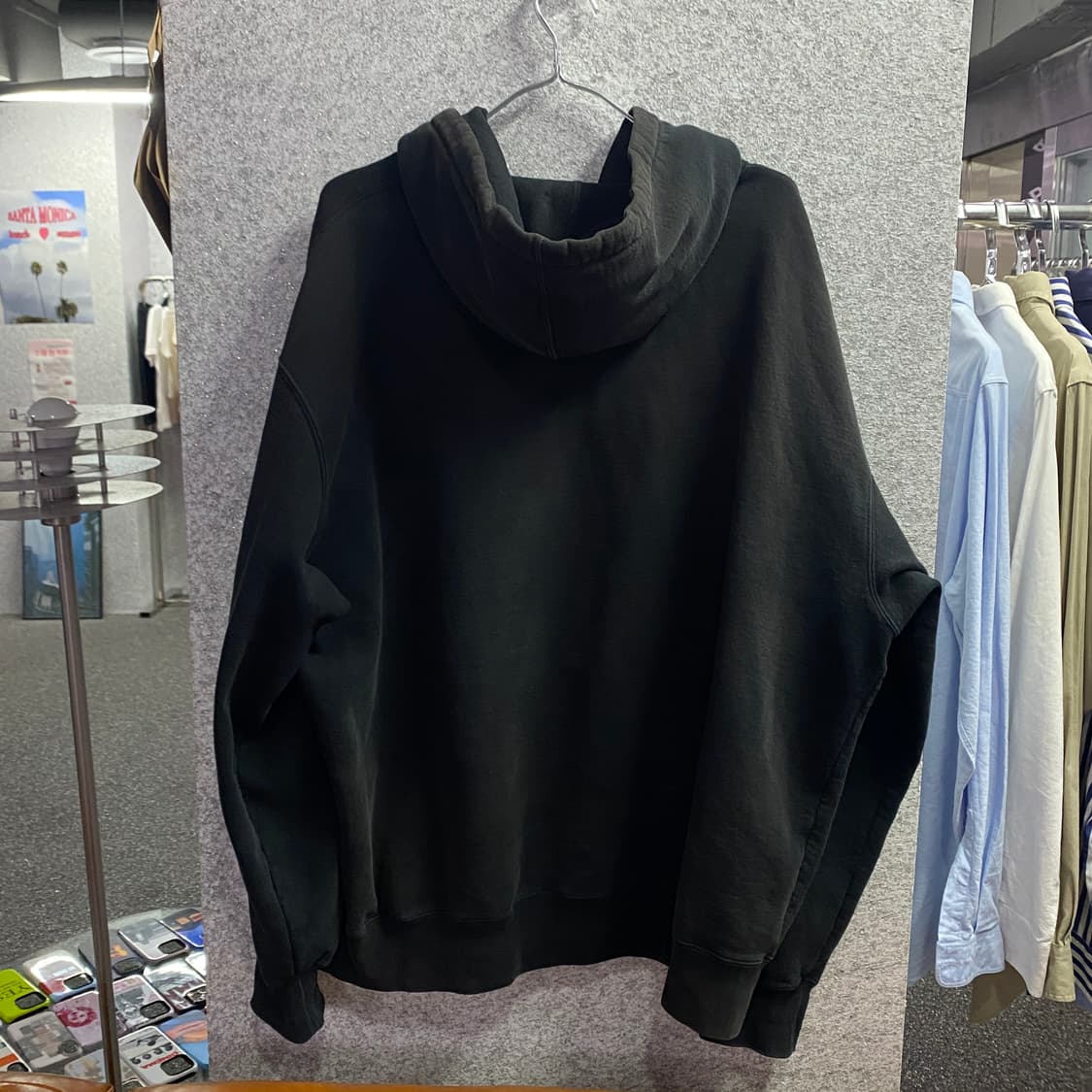 슈프림 스몰로고 블랙 후드티 B2778 상품이미지3