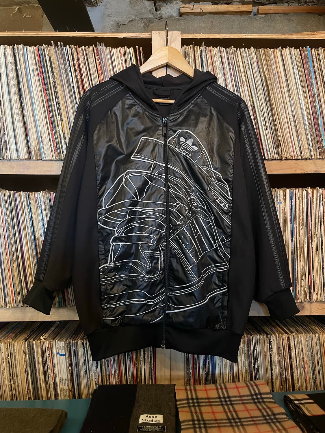 아디다스 슈퍼스타 슈즈자수 후드집업 상품이미지1