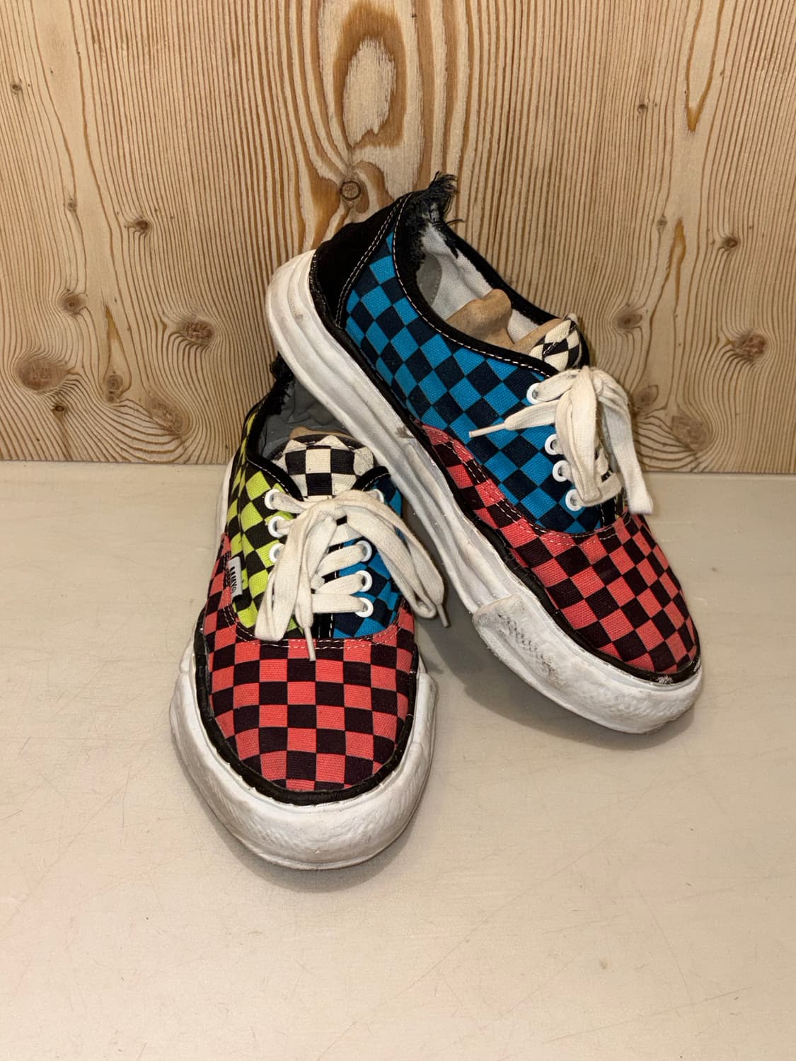 미하라야스히로 체커보드 스니커즈 상품이미지4