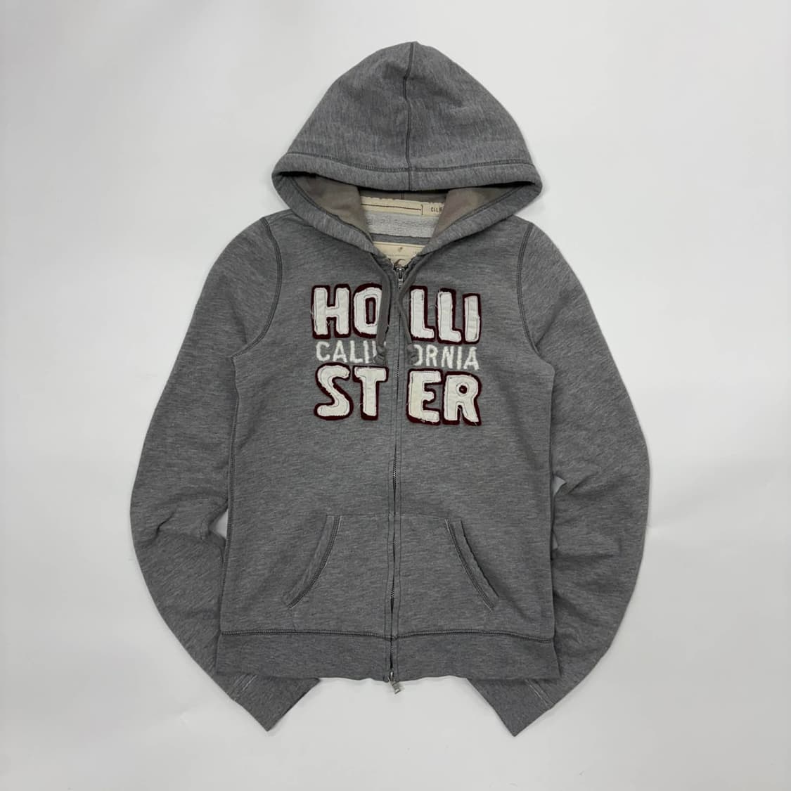 홀리스터 y2k 여리핏 그레이 대장급 걸즈 후드집업 희귀져지(M) 상품이미지2