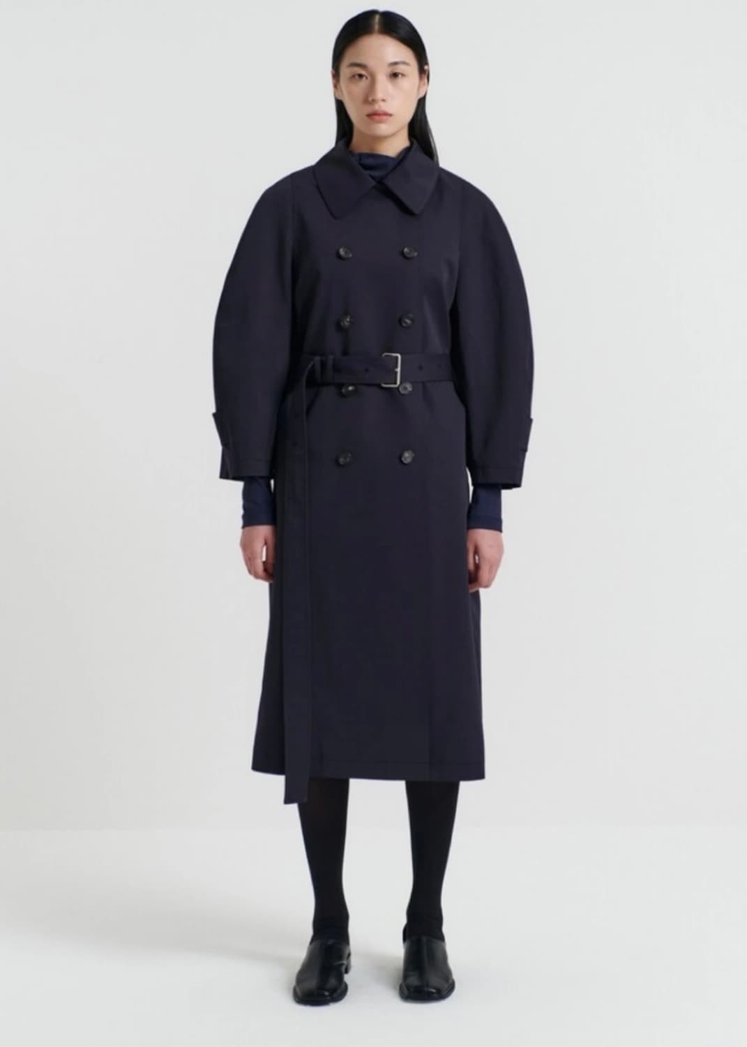 이아 EAAH FONTE TRENCH COAT (NAVY) S사이즈 상품이미지1