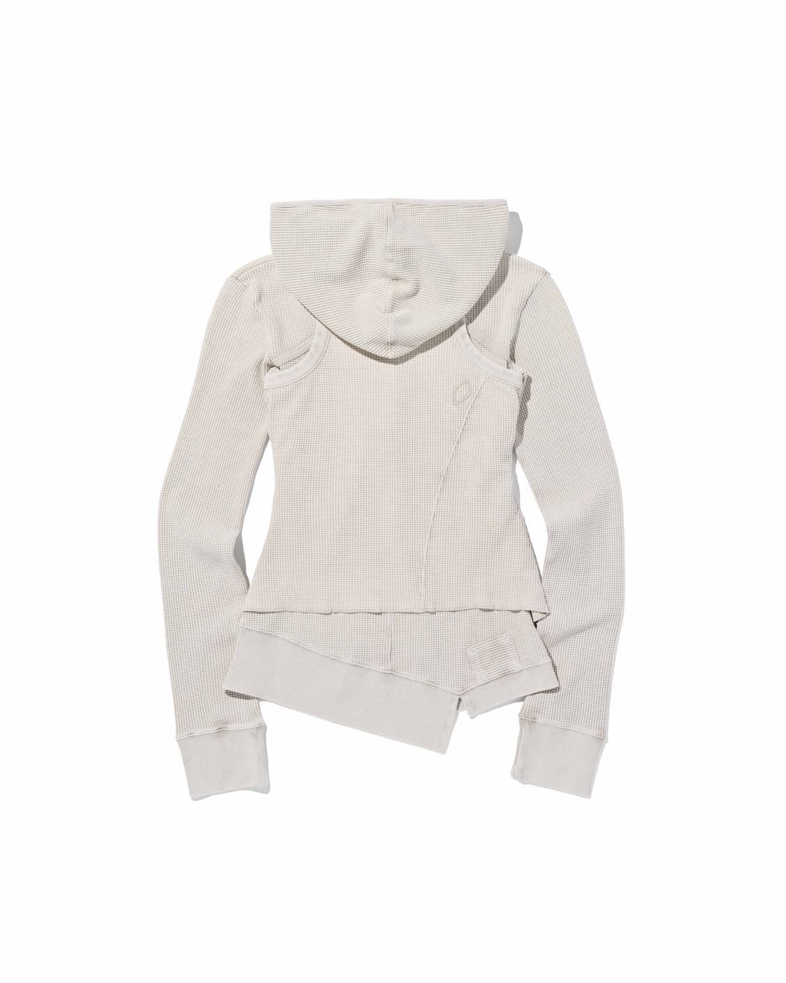 미스치프 레이어드 와플 후드 세트 블리치드 베이지 상품이미지2