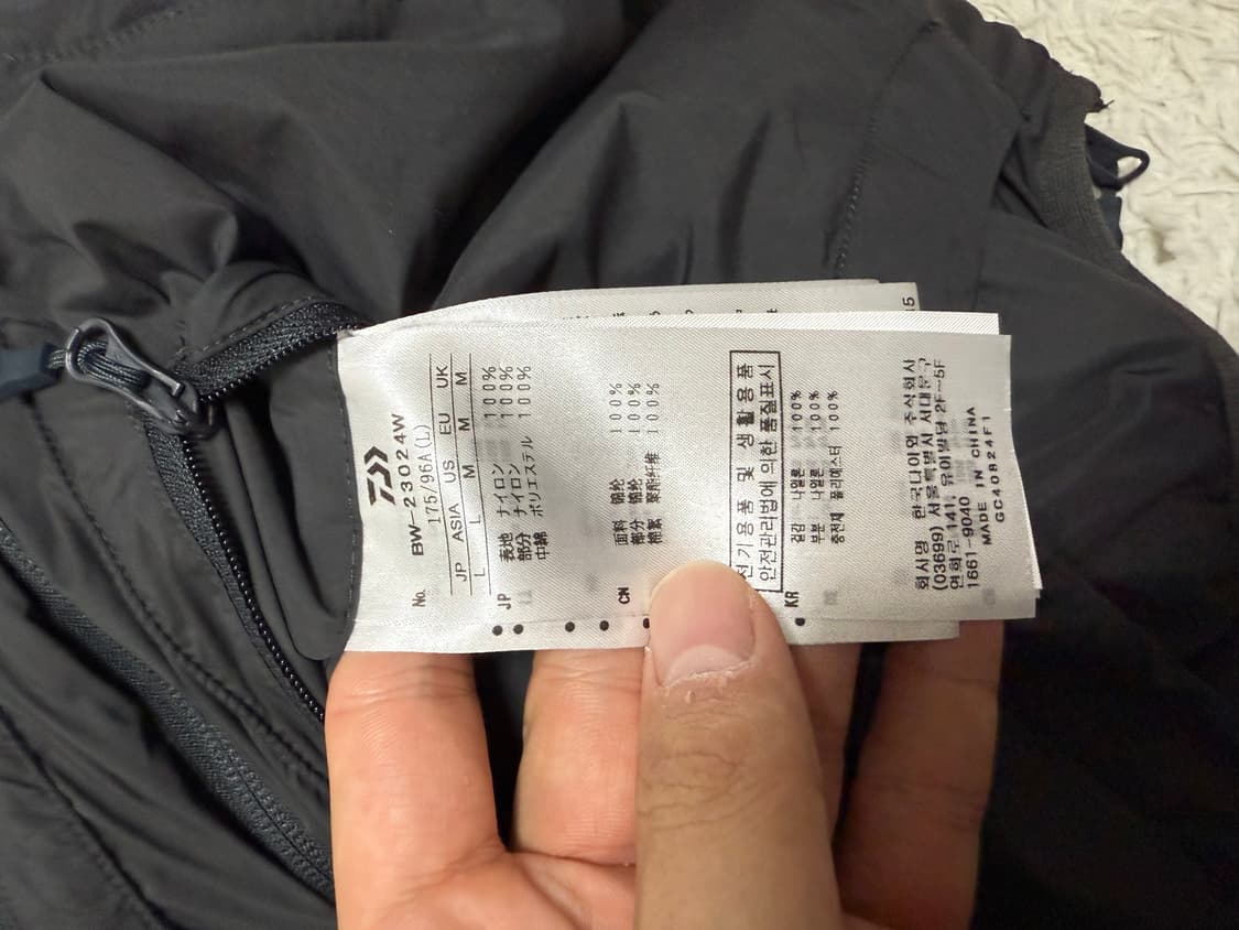 (L)다이와피어39 테크 리버시블 조끼패딩 차콜 상품이미지6