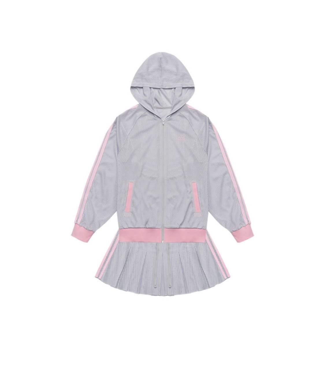 퍼피북클럽 PBC Mesh Zip-up Set (gray) 매쉬 집업 상품이미지1