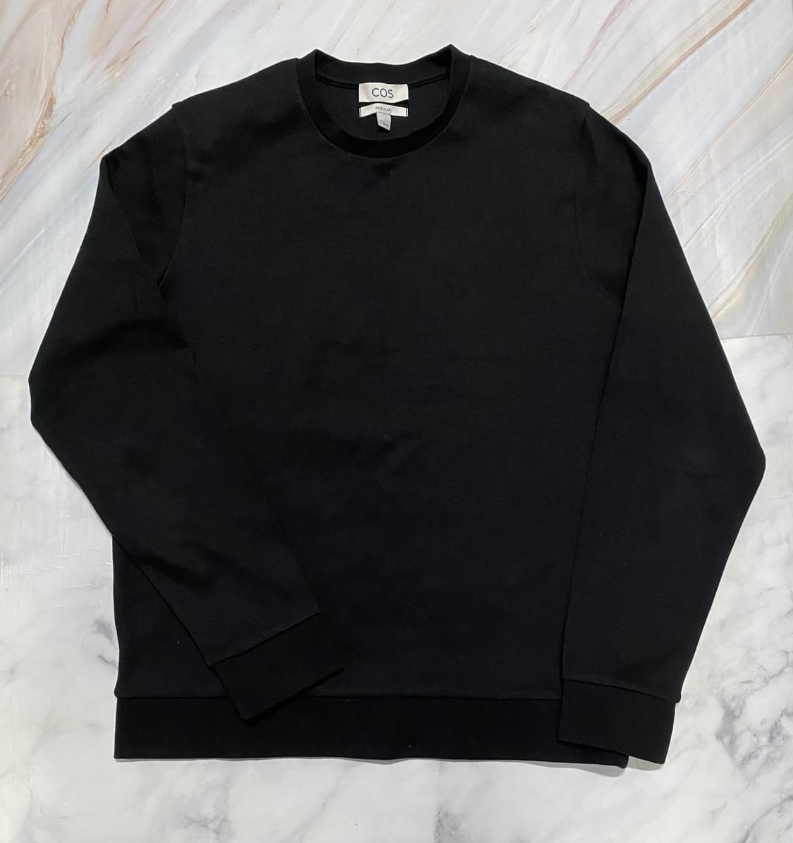 COS 코스 남성 코튼 스웻셔츠 블랙 100 상품이미지3