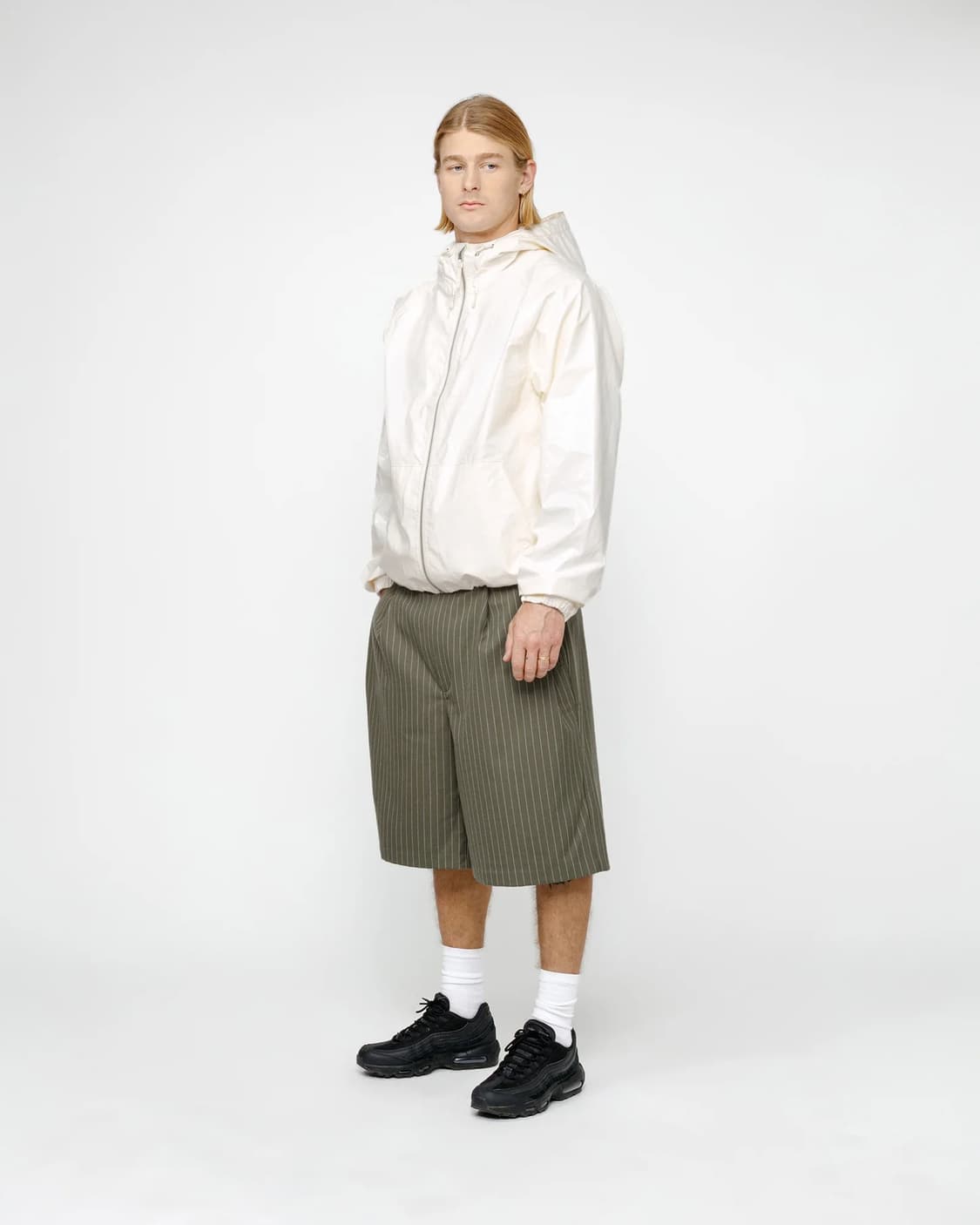 [30]스투시 볼륨 플리티드 쇼츠 올리브 상품이미지3